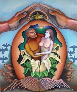 No Fertility Gods, painting by Jacinto Rivera