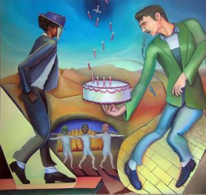 The Cakewalk, Painting by Jacinto Rivera